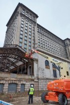 Michigan Central Station Construction